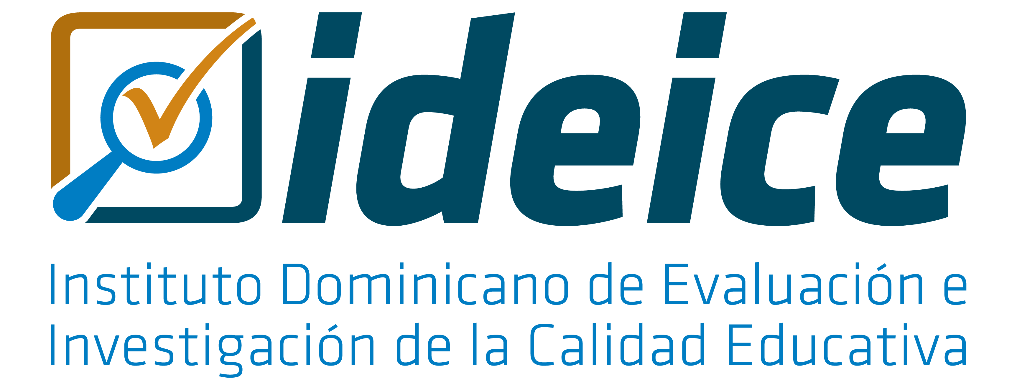 Logo institucional del Instituto Dominicano de Evalu
                     ación e Investigación de la Calidad Educativa